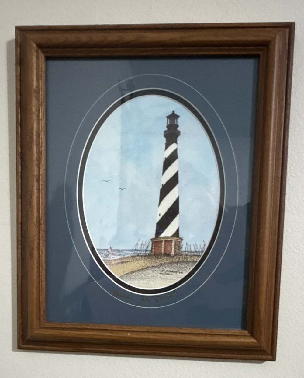 “Cape Hattera’s Lighthouse” By James G Friend No. 41 Certificate Of Authenticity